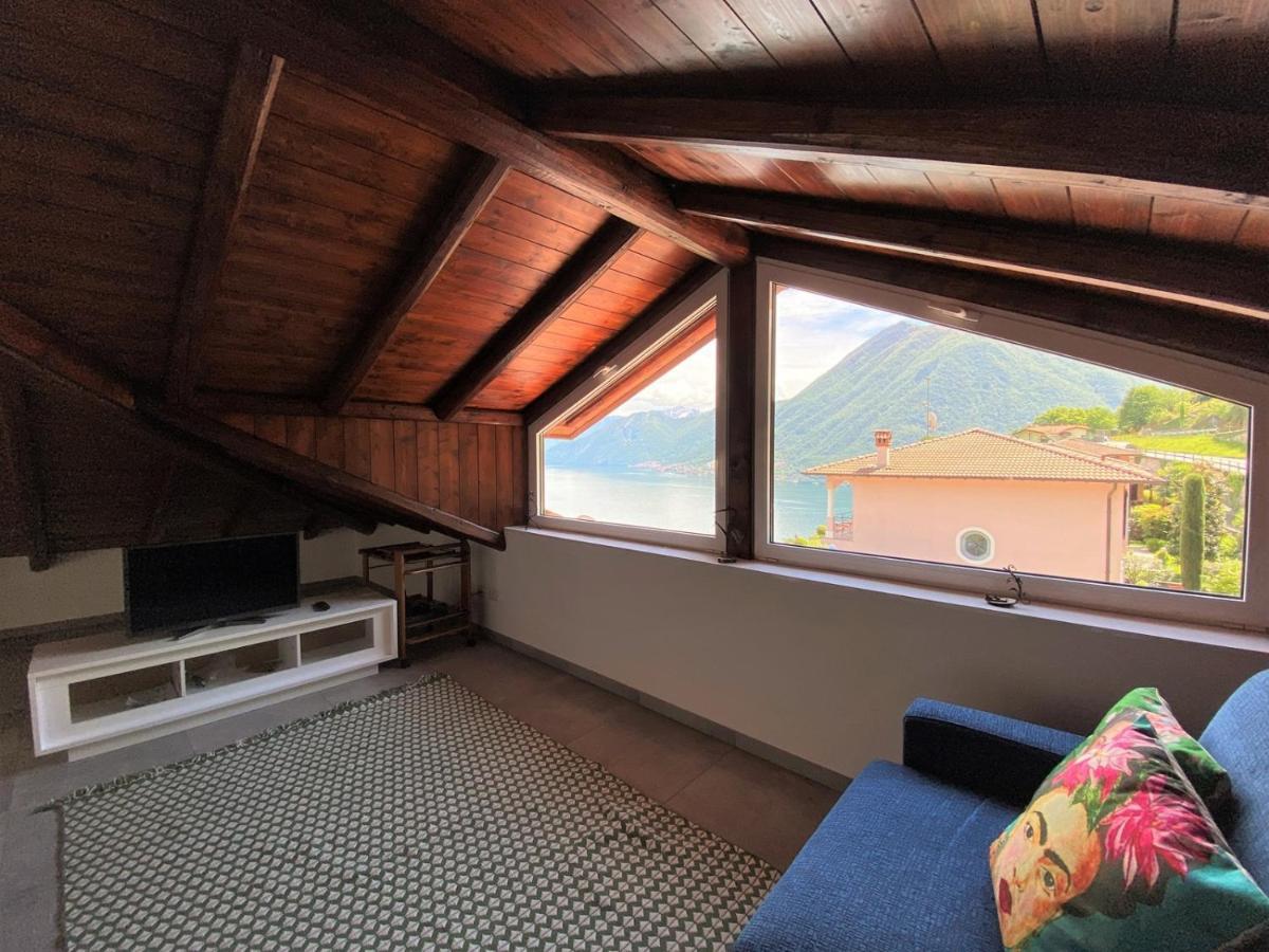 La Rondinella - Loft With Fantastic View On Lake Como Apartment Argegno Exterior foto